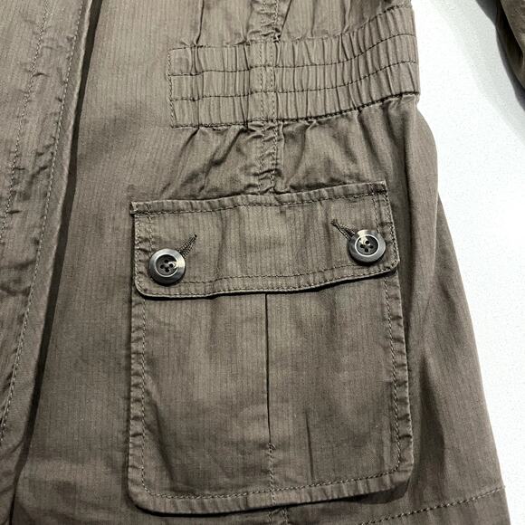 CAbi Aviator Jacket Womens Size Small Brown Zip Front - Picture 6 of 9